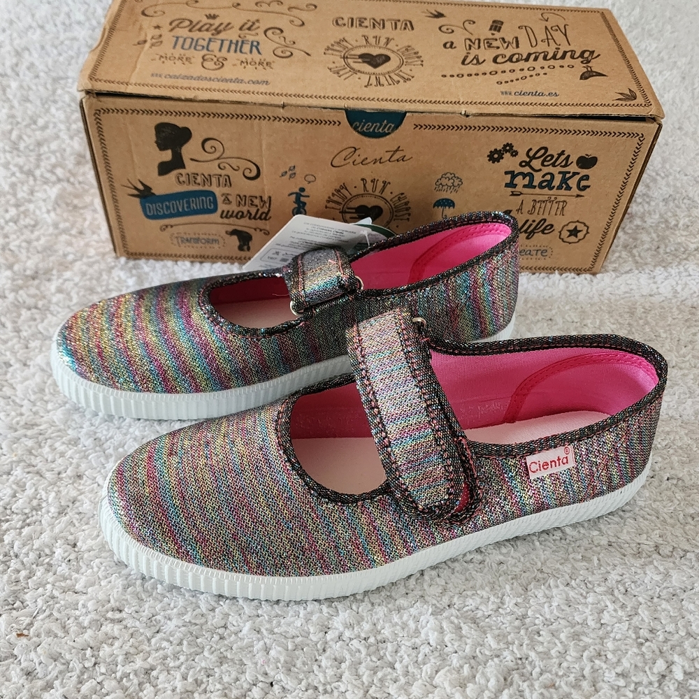 Cienta Kids Shoes - Rainbow Metallic